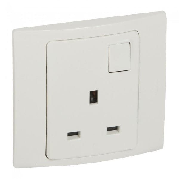 LEGRAND MalliaTM Senses British standard single pole socket outlets 13 A - 250 V-Electrical Supplies-DELIGHT OptoElectronics Pte. Ltd