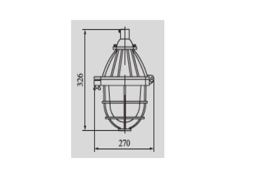 J5 Fixture Warom Explosion-Proof Wellglass Light BAD/ 200W