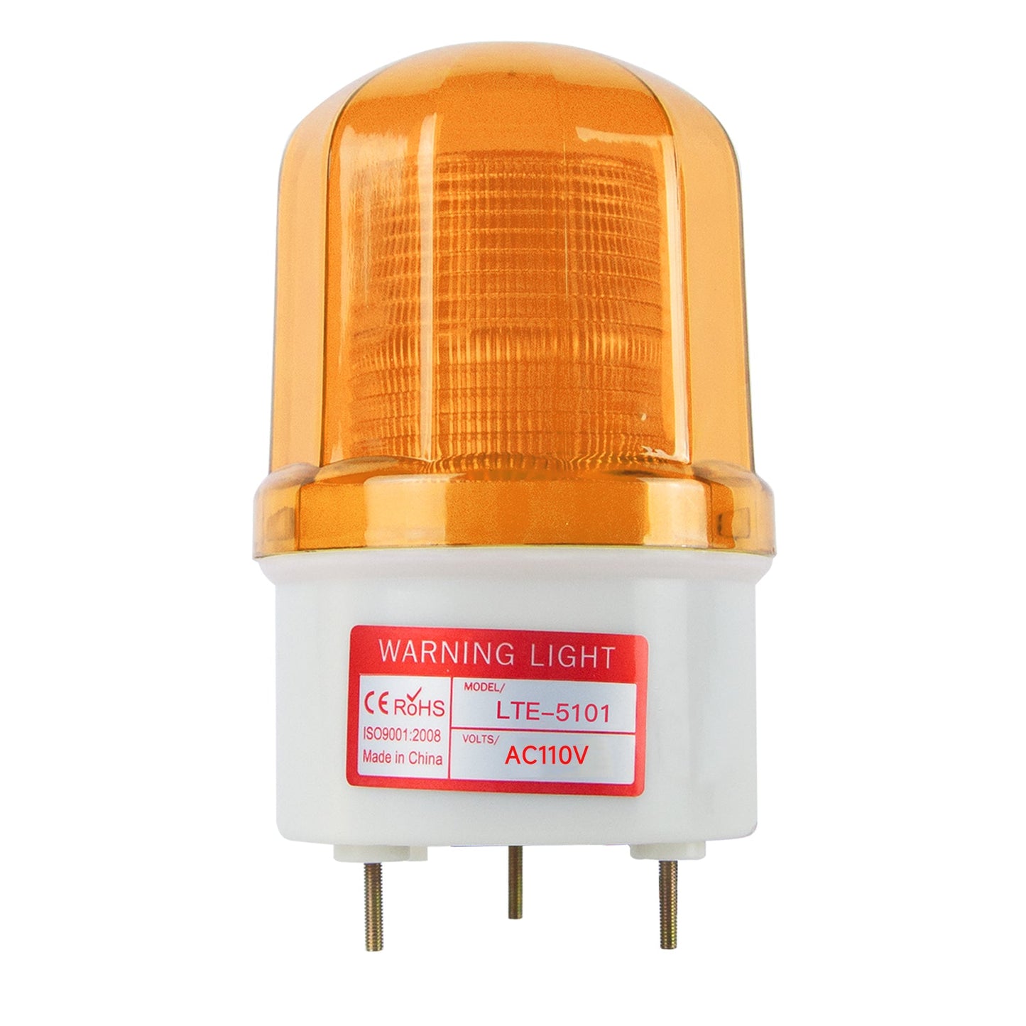 YASONG Beacon Warning Lights Industrial LED Flashing Strobe Light with 90dB Buzzer for Factory, Workshop, Road construction Safety Warning SLA-5101J