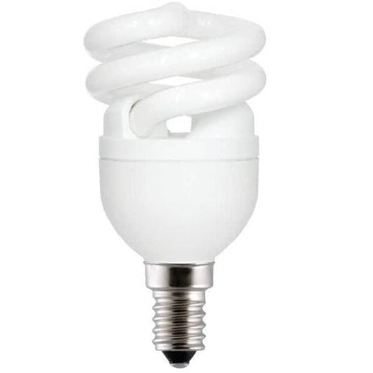 GE Light Bulb 8W / E14 / 6500K GE FLE HLX Edison Plus Compact Fluorescent Bulb x50PCs