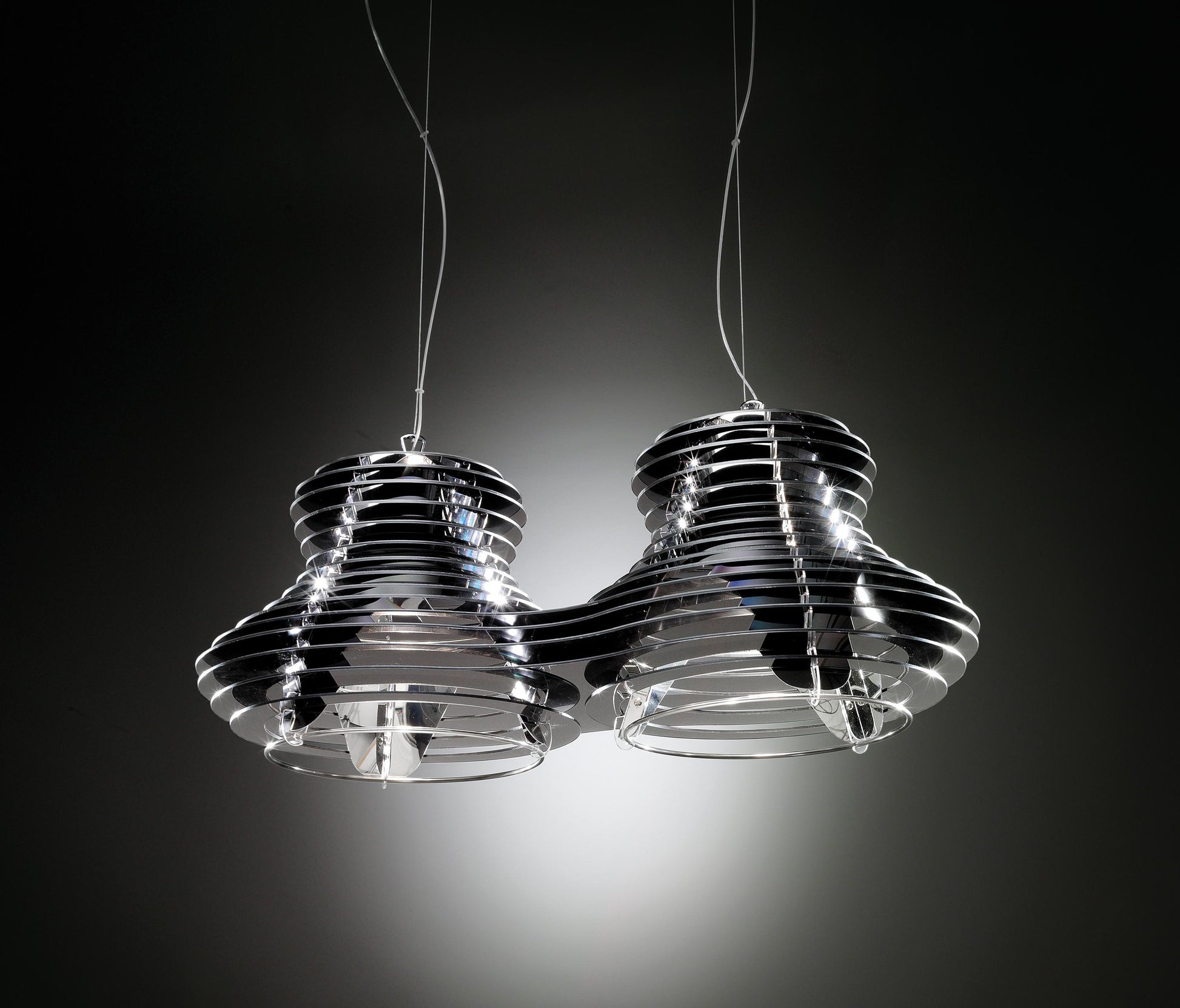 K1 Home Decore 10W / Double SLAMP FARETTO SUSPENSION FUME PENDANT LIGHT