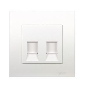 Schneider 1 Gang Keystone Wallplate with Shutter - DELIGHT OptoElectronics Pte. Ltd