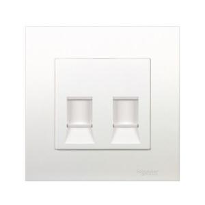 Schneider 1 Gang Keystone Wallplate with Shutter - DELIGHT OptoElectronics Pte. Ltd