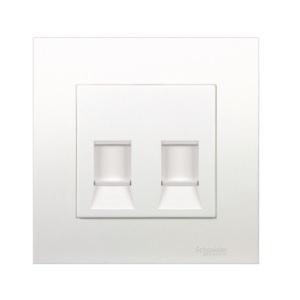 Schneider 1 Gang Keystone Wallplate with Shutter - DELIGHT OptoElectronics Pte. Ltd