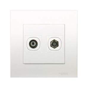 Schneider 1 GANG TV CO-AXIAL OUTLET - DELIGHT OptoElectronics Pte. Ltd