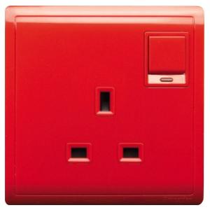 Schneider 13A 250V 1 Gang Switched Socket with Neon and Dual Earth Terminal - DELIGHT OptoElectronics Pte. Ltd