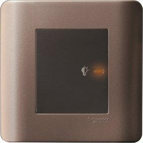 Schneider 1G 350VA 50Hz Full-Flat Uni Dimmer W/LED, Silver Bronze - DELIGHT OptoElectronics Pte. Ltd