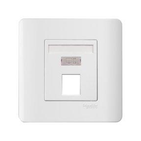 Schneider 1G Wallplate w/o Modular Jack - DELIGHT OptoElectronics Pte. Ltd