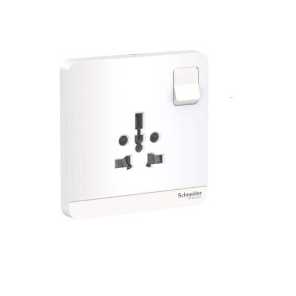 Schneider AvatarOn, 2P + 3P, 16 A, 250 V,Universal SSO switched socket, - DELIGHT OptoElectronics Pte. Ltd