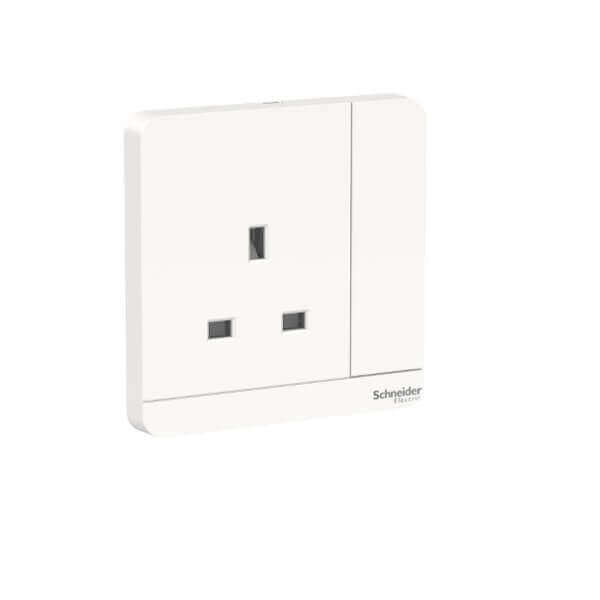 Schneider AvatarOn, 3P, 13 A, 250 V, switched socket, - DELIGHT OptoElectronics Pte. Ltd