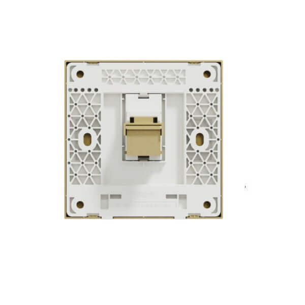 Schneider AvatarOn C, Telephone socket, keystone on shuttered wallplate, - DELIGHT OptoElectronics Pte. Ltd