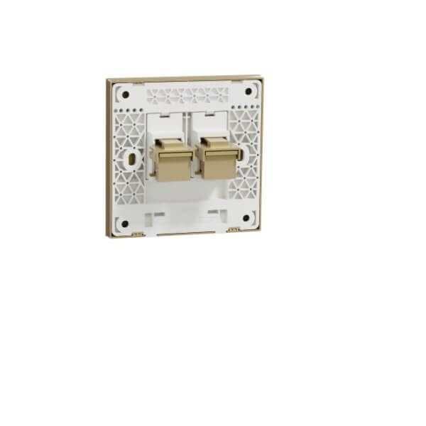 Schneider AvatarOn C, Telephone socket, keystone on shuttered wallplate, - DELIGHT OptoElectronics Pte. Ltd
