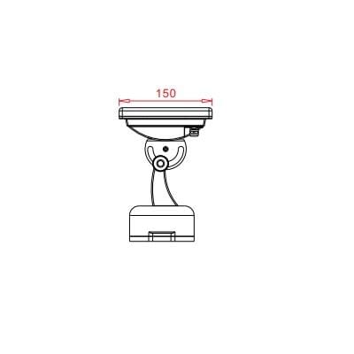 T1 Fixture [China] Square Waterproof LED Spot Light-F150A-Series  /IP65/ETL/CE |delight.com.sg