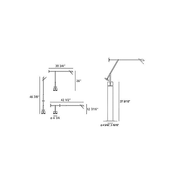 Y1 Home Decore Black [USA] Artemide Richard Sapper Tizio Classic Lamp with Floor Support