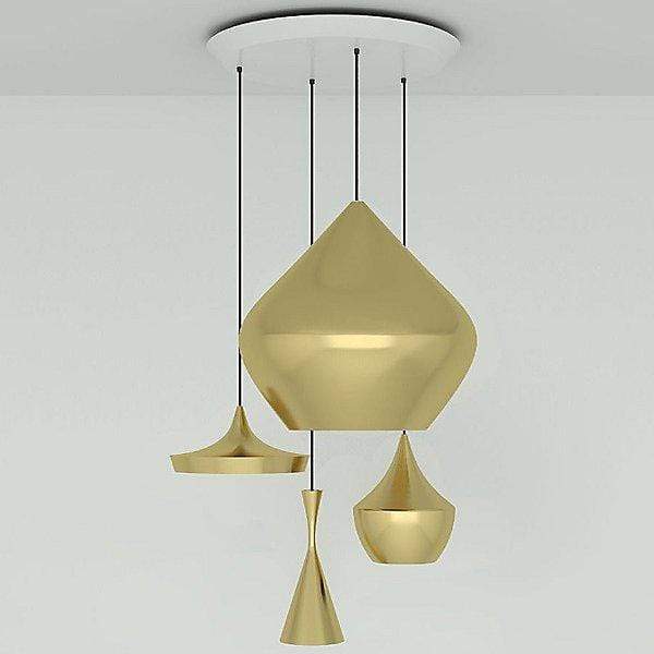 Y1 Home Decore Brass [USA] Tom Dixon Beat Range Round Multi-Light Pendant Light