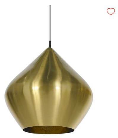 Y1 Home Decore Brushed Brass / Black [USA] TOM DIXON Beat Stout Pendant Light