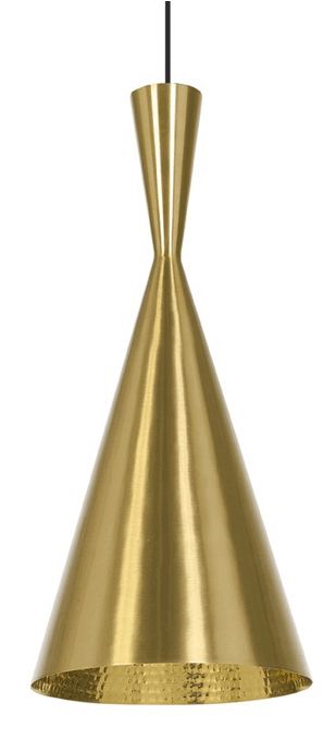 Y1 Home Decore Brushed Brass / Black [USA] TOM DIXON Beat Tall Pendant Light
