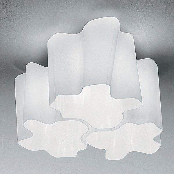 Y1 Home Decore Milky White [USA] Artemide Gerhard Reichert, Michele De Lucchi Logico Mini Triple Nested Semi-Flushmount Light