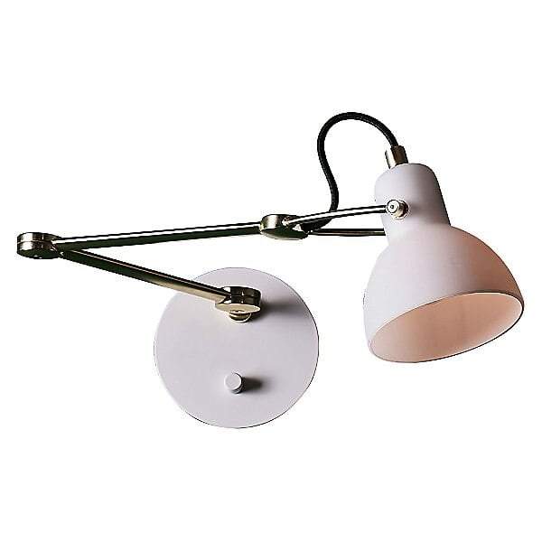 Y1 Home Decore Opal/Matte Brass [USA] Seed Design Laito Swing Arm Wall Sconce