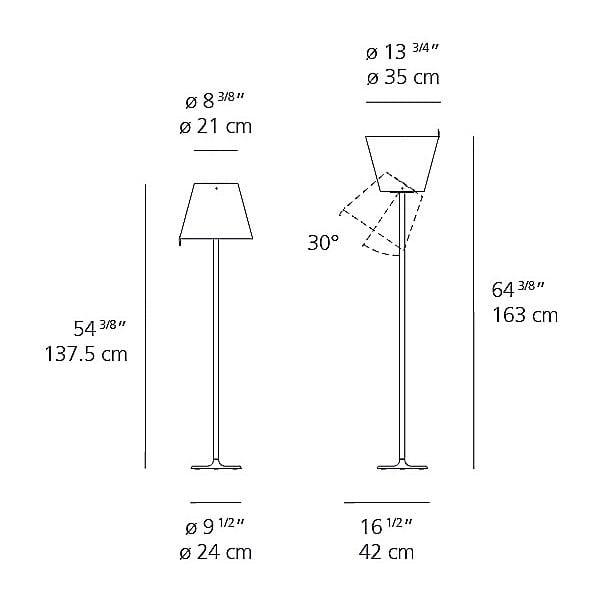 Y1 Home Decore [USA] Artemide Adrien Gardere Melampo Floor Lamp