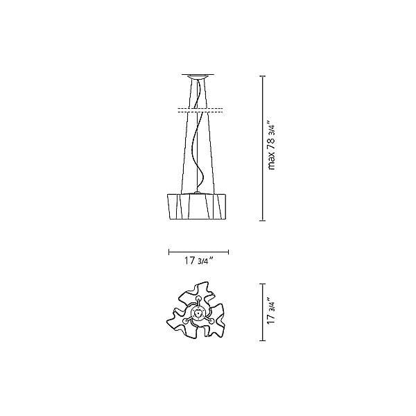 Y1 Home Decore [USA] Artemide Gerhard Reichert, Michele De Lucchi Logico Mini Triple Nested Suspension Light