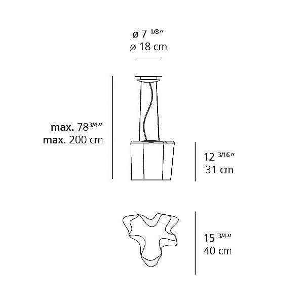 Y1 Home Decore [USA] Artemide Gerhard Reichert, Michele De Lucchi Logico Single Pendant Light