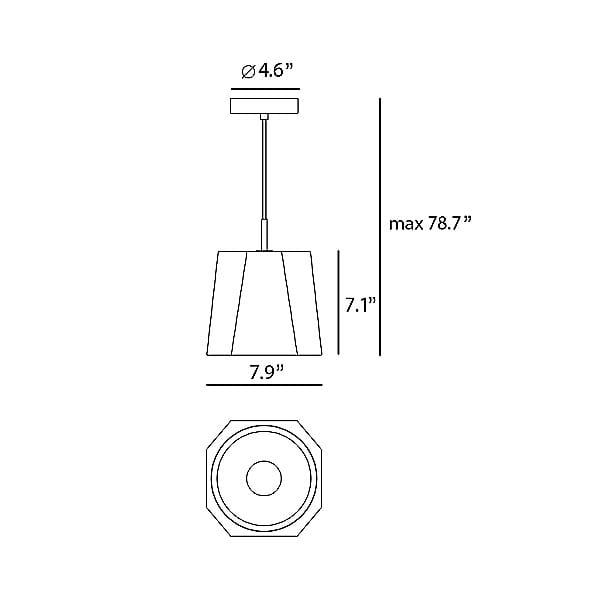 Y1 Home Decore [USA] Seed Design Castle Rock Pendant Light