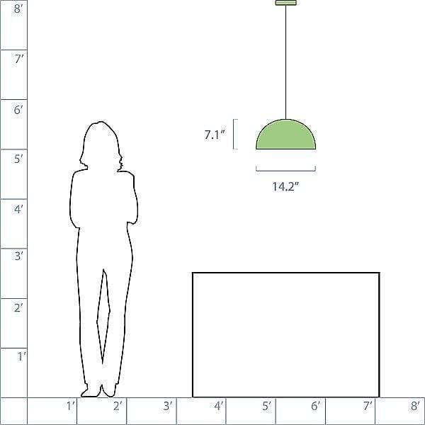 Y1 Home Decore [USA] Seed Design Dome Pendant by Seed Design (Black/Small) - OPEN BOX RETURN
