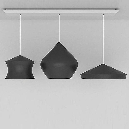 Y1 Home Decore [USA] Tom Dixon Beat Black Trio Linear Suspension Light