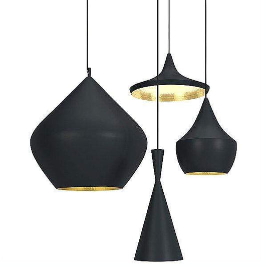 Y1 Home Decore [USA] Tom Dixon Beat Fat Pendant Shade by Tom Dixon (Black)-OPEN BOX RETURN