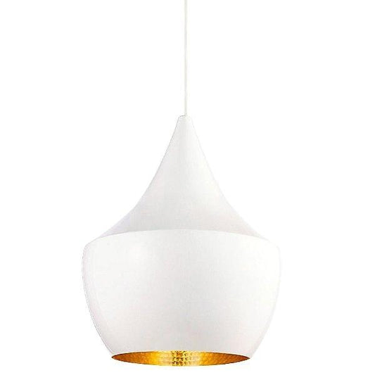Y1 Home Decore [USA] Tom Dixon Beat Fat Pendant Shade by Tom Dixon (White)-OPEN BOX RETURN
