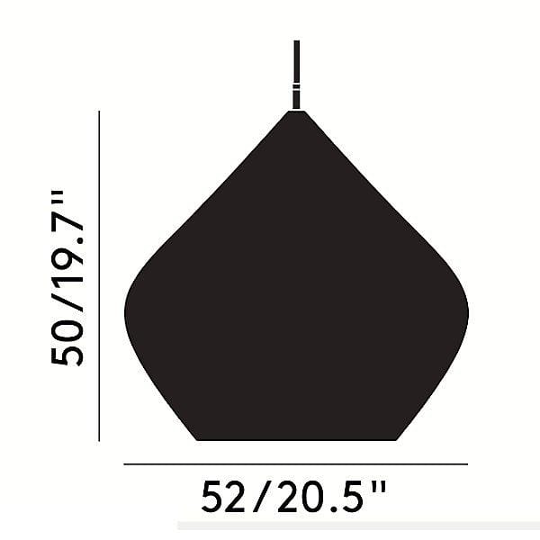 Y1 Home Decore [USA] Tom Dixon Beat Stout Pendant Shade by Tom Dixon(White)-OPEN BOX RETURN