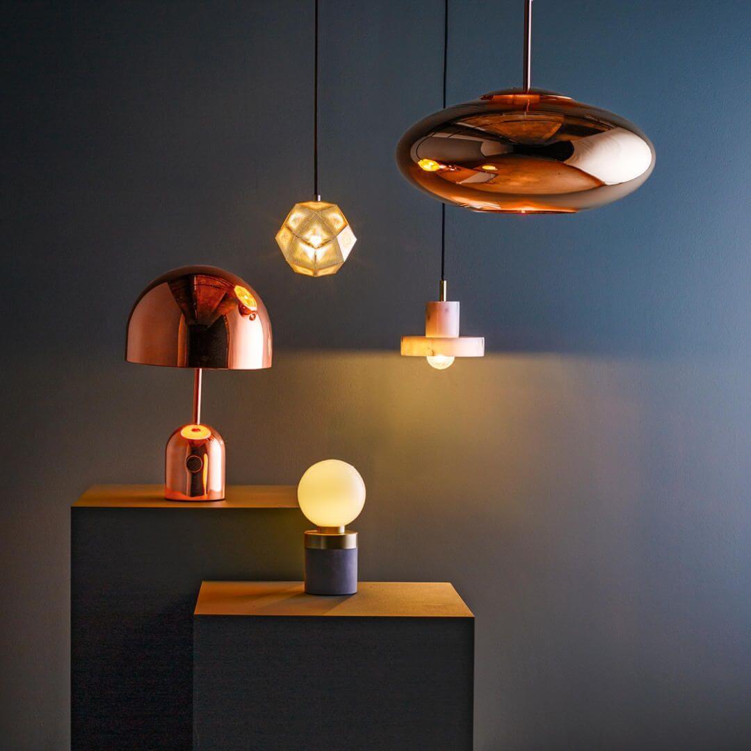 Y1 Home Decore [USA] TOM DIXON Copper Shade Wide Pendant Light