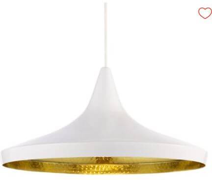 Y1 Home Decore White / White [USA] TOM DIXON Beat Wide Pendant Light