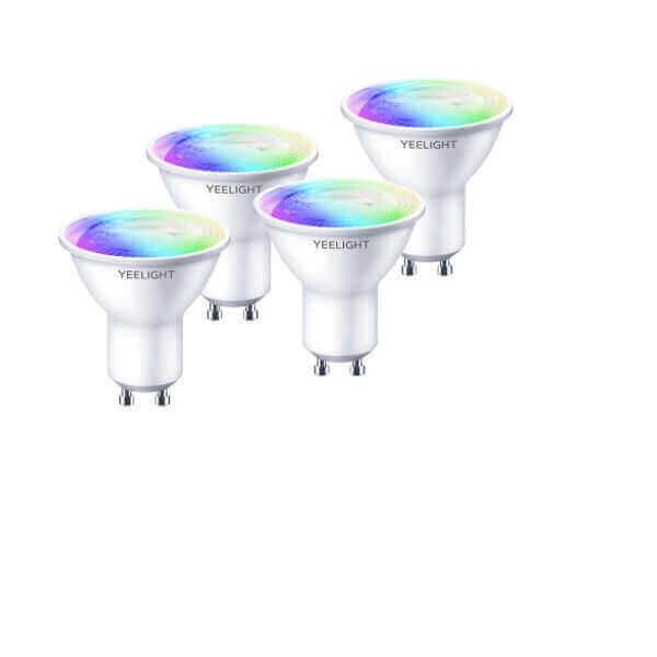 Y1 Home Decore Yeelight Gu10 Smart Bulbs W1 (4 pcs)(Multi-Colour) Work with Hey Google, Siri Shortcut, Alexa, Smartthing